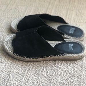 Eileen Fisher suede slides